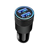 Zigarettenanzünder USB Ladegerät, AILKIN 3.4A Auto Ladegerät, 2-Port USB...