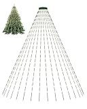 Tomanwai Lichterkette Weihnachtsbaum, 2m Christbaumbeleuchtung mit Ring, 16...