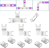 REDTRON LED Strip Verbinder für 4 polig 10mm RGB SMD 5050 LED Strip...