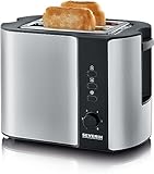 SEVERIN Automatik-Toaster, mit Brötchenaufsatz, hochwertiger Edelstahl...