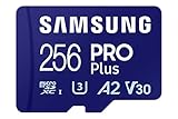 Samsung PRO Plus microSD-Karte + SD-Adapter, 256 GB, Für Mobile Gaming auf...