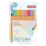 STABILO - Fineliner - point 88-15er Pack - Pastellove