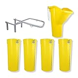 SIRL Profi Bauschuttrutsche Schuttrutsche Schuttrutschen Schuttrohr SET (5m...