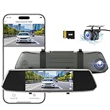 【2023 Version】 CHORTAU Spiegel Dashcam 7 Zoll Touch Screen Full HD...