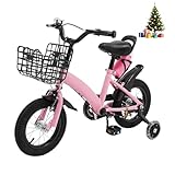 HUOMMGS 12 Zoll Kinderfahrrad HöHenverstellbar Kinder Fahrrad für 2-5...