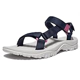 OutPro Sandalen Damen Wander-Sportsandalen für Damen rutschfeste...