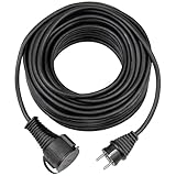 Brennenstuhl Qualitäts-Gummi-Verlängerungskabel 10m (IP44, Kabel für...