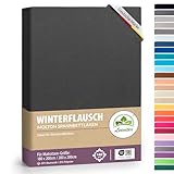 Winter Spannbettlaken | Farbenfrohes Thermo Fleece | Spannbetttuch,...