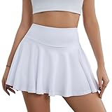 Tennisrock Damen, Golfröcke, Damen Tennisrock Hohe, Hohe Taille Tennis...