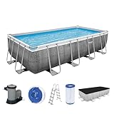 Bestway Power Steel Frame Pool Komplett-Set mit Filterpumpe 549 x 274 x 122...