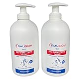 AmuBiom Hygiene-Gel für die Hände. Spender mit Hygiene-Hydropolikum....