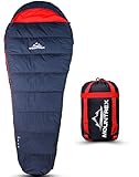 MOUNTREX® Schlafsack - Warm & Leicht (1500g) – 3-4 Jahreszeiten Outdoor...