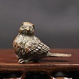 DUOLAIYUNSO Bronzefigur, 5 x 3,5 cm, antikes Kupfer, kleiner Spatzenstatue,...