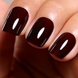 Ozzeal Jelly UV Nagellack, Dunkel Braun Gelee UV Gel Nagellack Transparent...