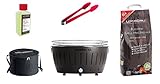 LotusGrill XL Starter-Set 1x XL Grill Anthrazitgrau mit USB-Anschluß, 1x...