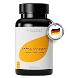 BODERRA® Ginseng Kapseln [HOCHDOSIERT] - 120 Stück Panax Ginseng Extrakt...