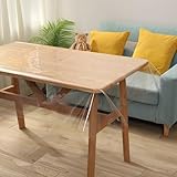 Tischdecke Transparent, PVC Durchsichtige Tischdecke, Tischfolie...