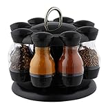 Relaxdays Gewürzkarussell, mit 8 Gewürzstreuern, 360° drehbar, tragbar,...