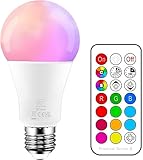 iLC Farbige Leuchtmittel LED RGBW Lampe Dimmbare Farbige Leuchtmitte Lampen...