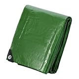Velway Abdeckplane Gewebeplane 100g/m² grün - 2m x 3m=6m² Wasserdicht...