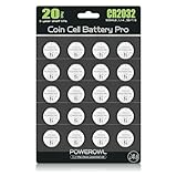 CR2032, POWEROWL 3v Lithium knopfzelle CR2032 Batterien 20 Stück, DL2032/...