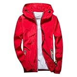 Windbreaker Herren Atmungsaktiv, Regenmantel Herren Leicht Winterjacke...