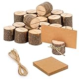 25 Stück Tischkartenhalter Holz mit Karte aus...