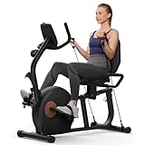 MERACH Liegeergometer für Zuhause mit 8 Verstellbaren Widerstandsstufen,...