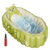 Hozaenwa Tragbare Babybadewanne | Aufblasbare Badewanne Tragbare Babywanne...