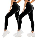 SINOPHANT 2er Pack Leggings Damen High Waist - Sportleggins Elastisch...