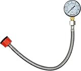 YATO Profi Wasserdruckmesser mit Manometer und Edelstahlschlauch, 3/4 und...