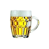 Dajar ARCOROC Bierkrug Glas mit Henkel 570 ml Britannia Halber Liter...