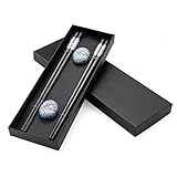 Japanische Schwarz und elegant Glasfaser EssstäBchen fiberglas 2 Paar mit...