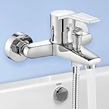 Badewannenarmatur Aufputz für 2 Verbraucher, Messing Mischbatterie...