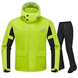 IRON JIA’S Regenanzug Herren Motorrad Regenjacke Wasserdichter Winddicht...