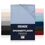 Dreamzie Spannbetttlaken 90x200 cm - Hoher Steg bis 33 cm - 100% Mikrofaser...