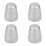4stk Fingerhüte aus Metall zum Nähen, Fingerhüte mit Fingerkuppenschutz...