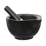 Garneck Keramik Mörser und Stößel Satz Klein Schwarzer Mahl und...