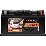 Solarbatterie 120Ah 12V EXAKT DCS Wohnmobil Versorgung Boot Solar Batterie...