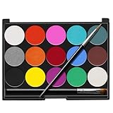 Senbos Kinderschminke, 15 Farben auf Wasserbasis Ungiftige Schminkpalette,...