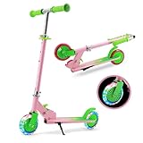 Y-RAIN Roller Kinder mit 3 Verstellbaren Höhen kinderroller für mit LED...