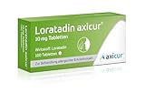 Loratadin axicur 10 mg Tabletten, zur Behandlung von Allergien - Lindert...