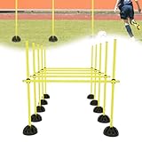 ORHEYA Agility Grid Set Sprungstangen Set Trainingsstangen Agility Hürden...