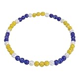 Iirlvior Baseball Perlenkette Halskette, Diskoball-Halsketten, Funkelnde...