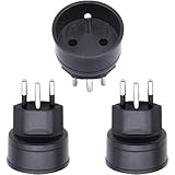 EU auf Schweiz/Liechtenstein Adapterstecker, 2-poliger DE/FR/IT/ES Stecker...