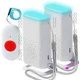 ALEENFOON Haus Wireless Mobiler Alarm Notruf Knopf Vibrations Hausnotruf...