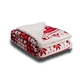 Apiando Kuscheldecke Rot 150 x 200 cm - Kuscheldecke Flauschig extra weich...