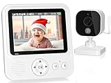 OBVHNUA Babyphone mit Kamera 720p IPS Video Babyphone 2,8' mit 2000mAh Akku...
