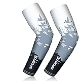 flintronic Arm Sleeves,Unisex Wärmer UV-Schutz Ärmel UPF 50, Rutschfest...