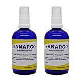 Sanargo, kolloidales Silber I Sprühflasche I 2x 100ml Sparset I plus...